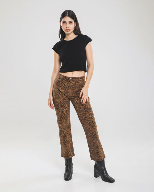 Crop Top Negro De Punto